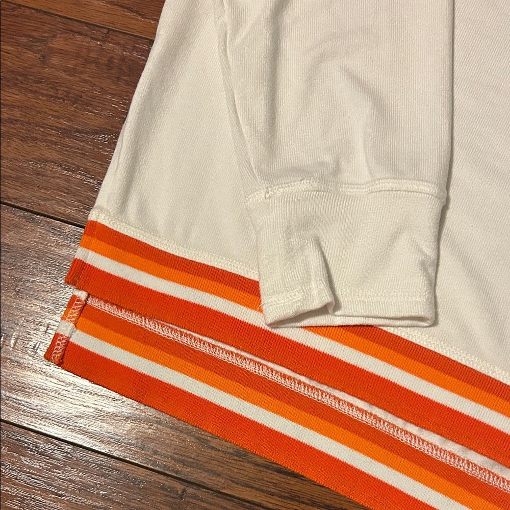 NFL Cleveland Browns womens long sleeve White and Orange - Picture 4 of 5